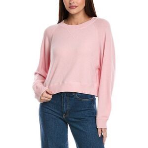 &Isla Womens  Zoe Raglan Cashmere Sweater, Pink
